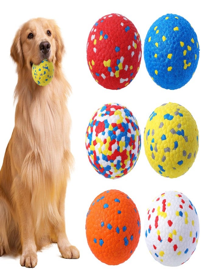 Lemecima 6 Pcs Dog Toy - Interactive Bouncy Floating Ball for Aggressive Chewers - Bright Color, 2.5 Inch - Image 1